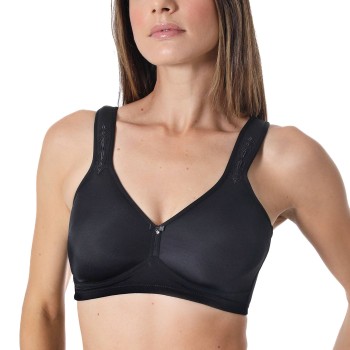 sassa BH Beautiful Embroidery Soft Spacer Bra Sort polyamid B 85 Dame