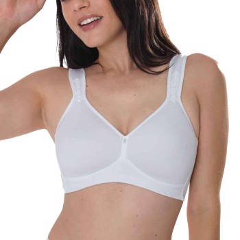 sassa BH Beautiful Embroidery Soft Spacer Bra Hvid polyamid B 85 Dame