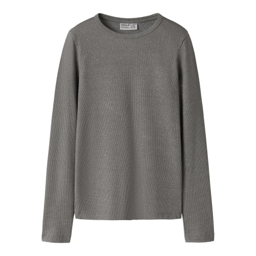 NAME IT Bluse Nayla Charcoal Gray