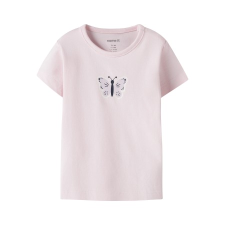 NAME IT T-shirt Vubie Cradle Pink Butterfly