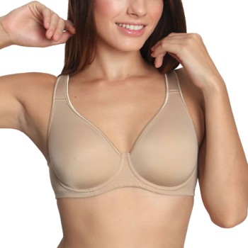 sassa BH Basic Control Underwired Bra Beige E 85 Dame