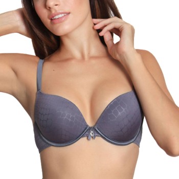 sassa BH Pure Animal Push-Up Bra Grå polyester B 85 Dame