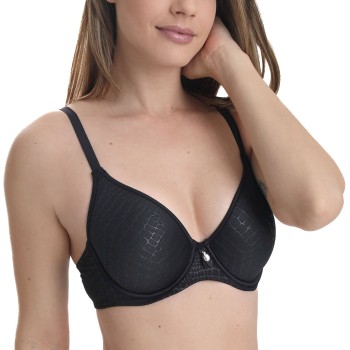 sassa BH Pure Animal Spacer Bra Sort polyester D 75 Dame