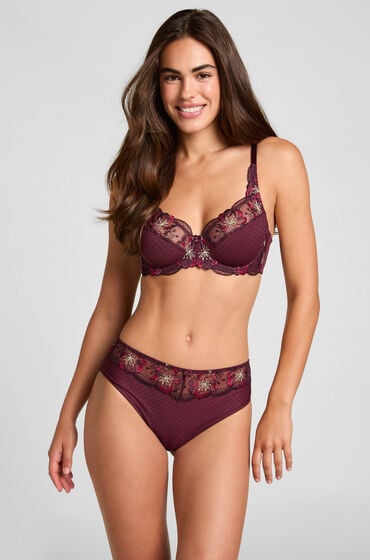 Hunkemöller Højtaljet Slip Helena Lilla