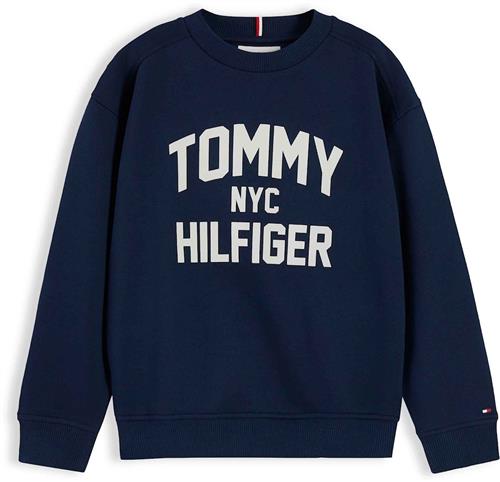 Tommy Hilfiger Brand Love Sweatshirt Dark Blue  Dark Blue 12 Y  Blå  12 år  unisex