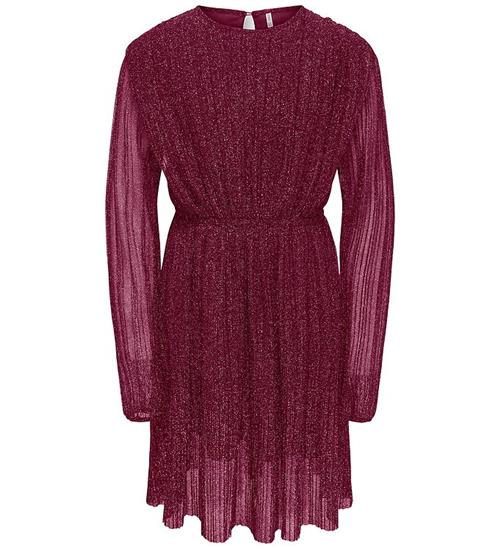 Kids Only Kjole - KogGlam - Rumba Red/Silver Lurex