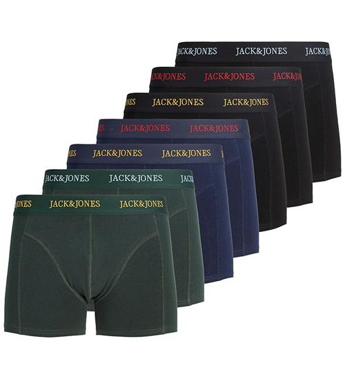 Jack & Jones Boxershorts - JacBlaze - 7-pak - Solid - Black/Navy