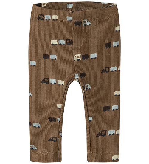 Name It Leggings - Rib - NbmRotrain - Sepia