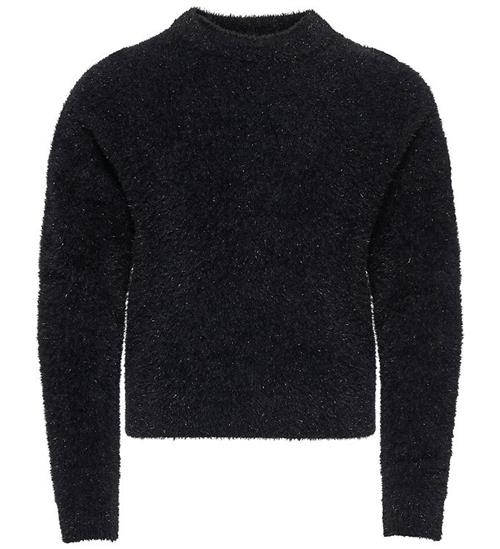 Kids Only Bluse - Strik - KogPiumo - Black Glitter