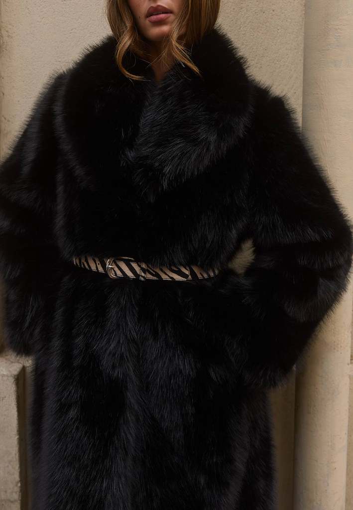 BUBBLEROOM Printed Pony Hair Belt