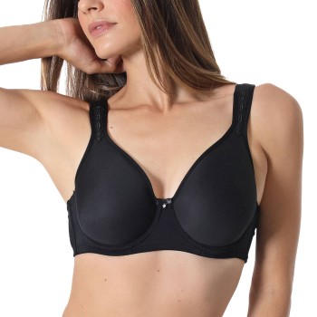 sassa BH Beautiful Embroidery Spacer Bra Sort polyamid E 90 Dame