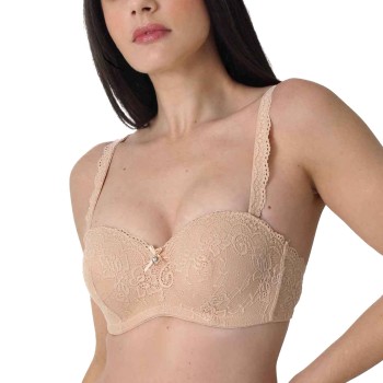 sassa BH Dirndl Lace Balconette Bra Beige polyamid C 75 Dame