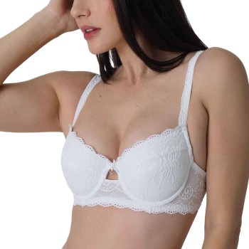 sassa BH Dirndl Push-Up Lace Bra Hvid polyamid C 85 Dame