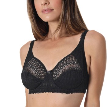 sassa BH Feminine Micro Underwired Bra Sort polyamid D 95 Dame