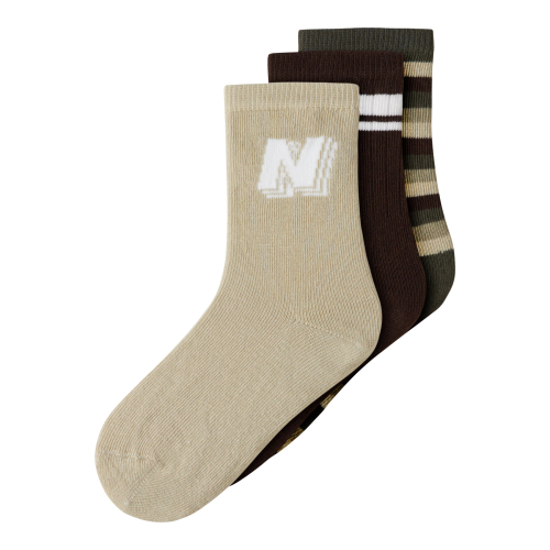 NAME IT 3-Pak Strømper Onel Olive Night