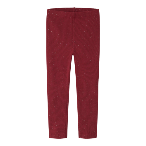 NAME IT Glimmer Leggings Rosally Red Dahlia