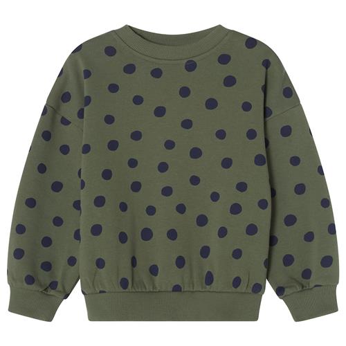 Kuling Valencia Sweatshirt Forest Green Dots Forest Green Dots-110/116 cm  Grøn  110/116 cm  unisex