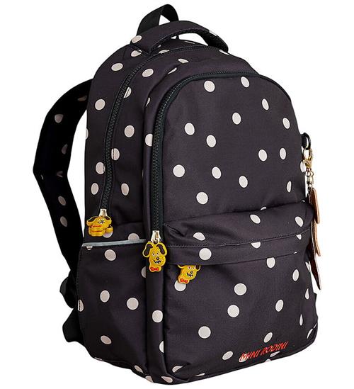 Mini Rodini Skoletaske - Dots AOP - Sort