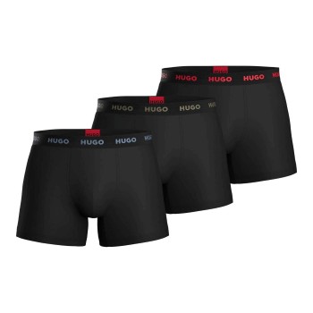 HUGO 3P Triplet Boxer Brief D1 Sort bomuld XX-Large Herre