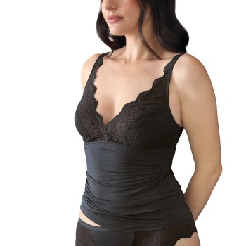 sassa BH Natural Experience Soft Bra Top Sort viskose 46 Dame