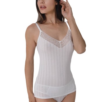 sassa Sassa Natural Striped Top Benhvid viskose 44 Dame