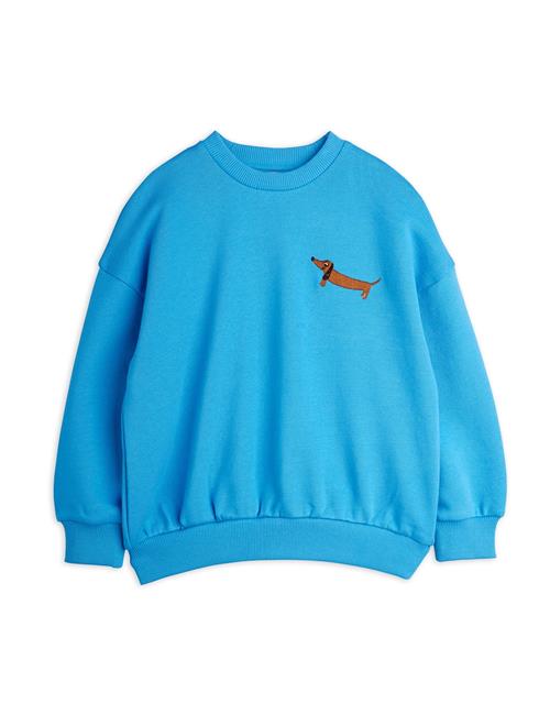 Mini Rodini GOTS Dog Sweatshirt Blue  Blue 128/134 cm  Blå  128/134 cm  Drenge