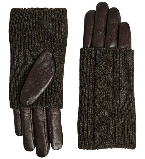 Markberg Handsker - HellyMGB - Strik - Dark Brown