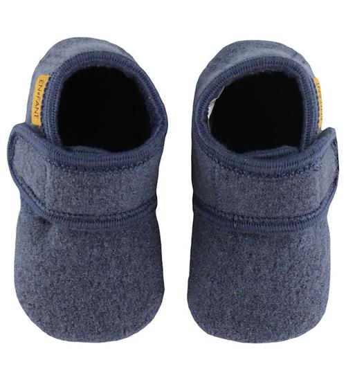 En Fant Hjemmesko - Uld - Vintage Indigo