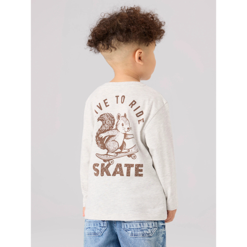 NAME IT Bluse Bertram Light Grey Melange